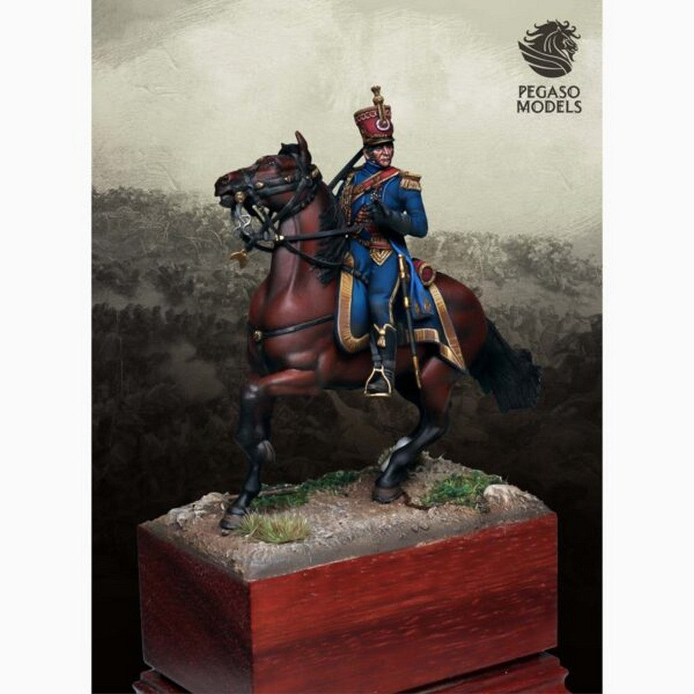 Pegaso Models - Captain Gaetan Joseph Prosper – adc of Bessières 54mm on horse