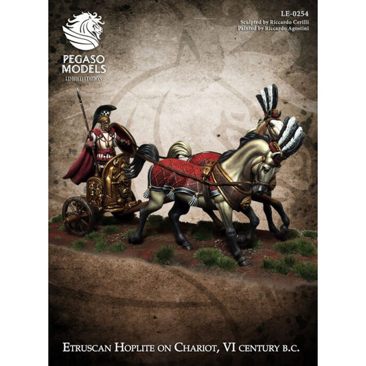 Pegaso Models - Etruscan Hoplite on Chariot Limited Edition 54mm on horse