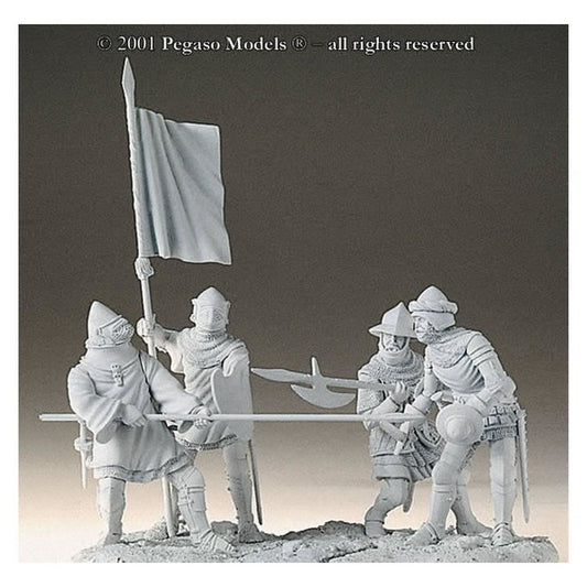 Pegaso Models - Agincourt Battle 2 54mm on foot CLASSICS