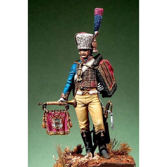 Pegaso Models - Chasseur Trumpeter of the Imperial Guard 54mm on foot CLASSICS