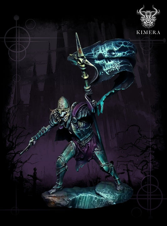 Kimera Models - Pulvis Series - Living Corpse Templar Banner 38mm