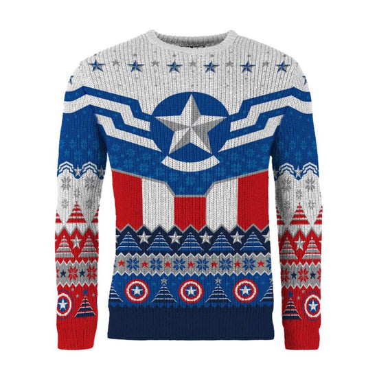 Sam Wilson Captain America Christmas Jumper (Size XXXL)