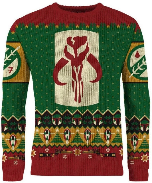 Star Wars Boba Fett Christmas Jumper (Size L)