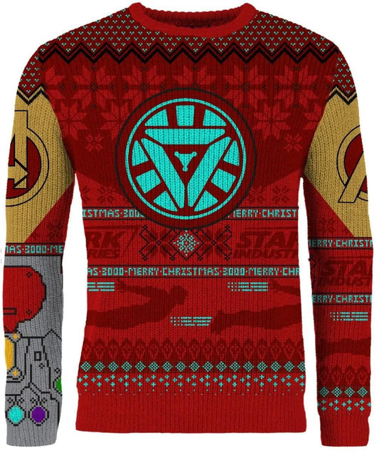 Avengers Iron Man Christmas Jumper (Size S)