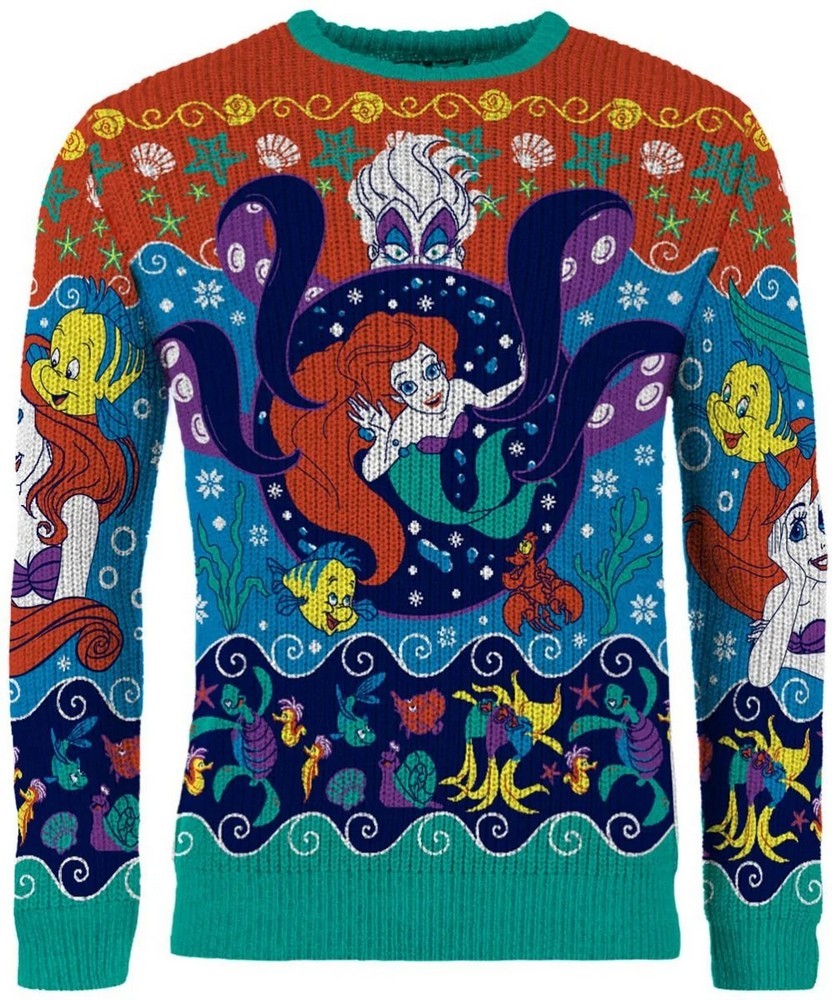 The Little Mermaid Ariel Christmas Jumper (Size L)