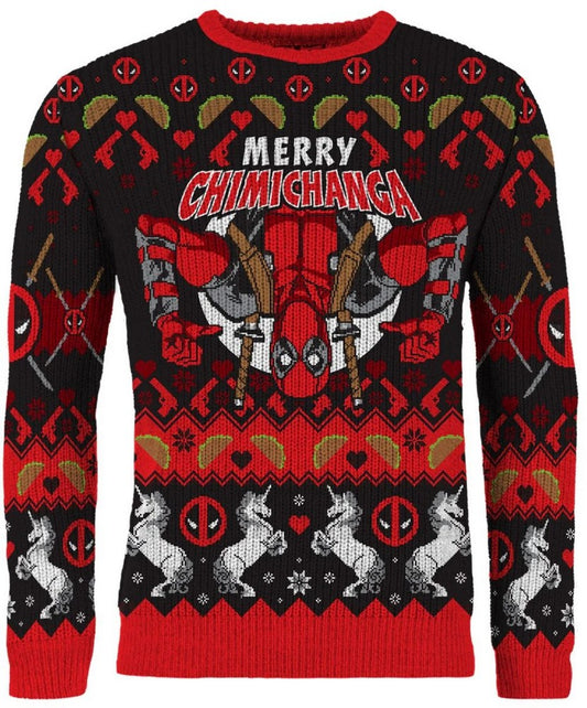 Deadpool: Merry Chimichanga Christmas Jumper (Size XXXXL)