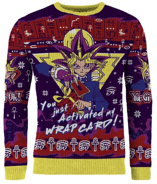 Yu-gi-Oh: You Just Activated My Wrap Card Christmas Jumper (Size: XXXL)