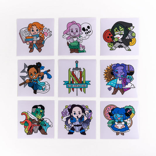 Darrington Press - Mighty Nein Chibi Vinyl Decals