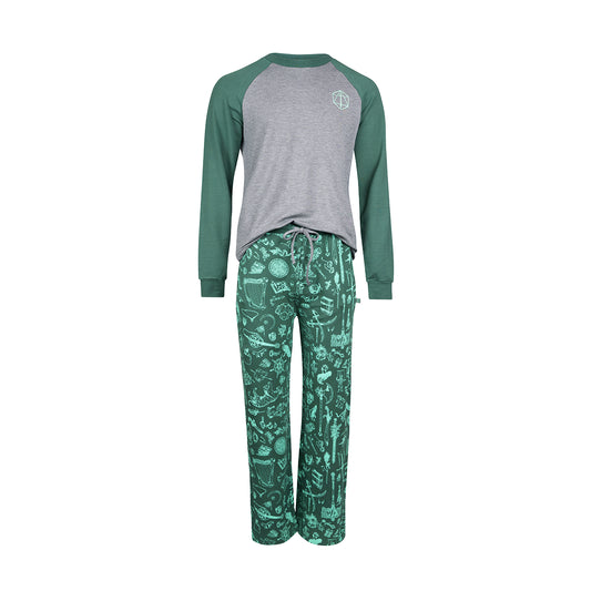 Darrington Press - Critical Role Ultra Soft Forest Green Pajama Lounge Set - XS