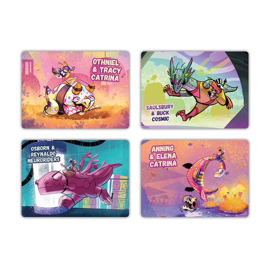 Draco Studios: Dodos Riding Dinos: Reskinned Promo cards