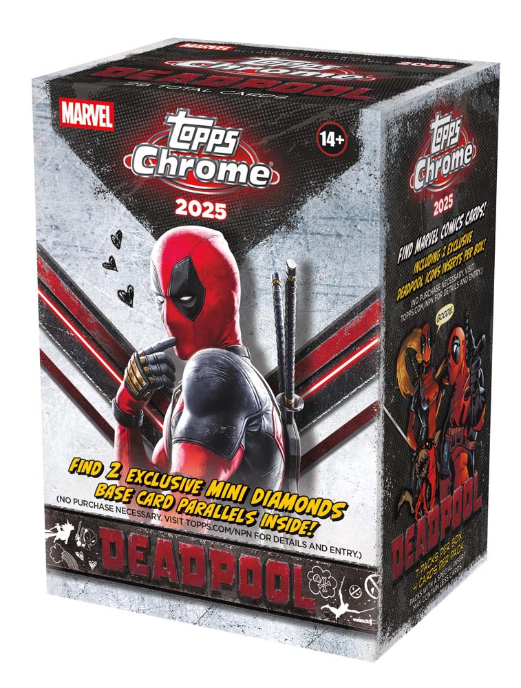 Topps Marvel Deadpool Chrome 2025 Value Box