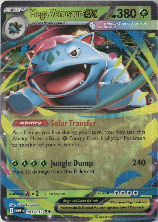 Mega Venusaur ex - 003/132 - ME01: Mega Evolution