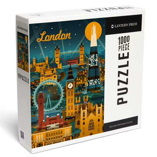 1000 Piece Puzzle London England Retro S