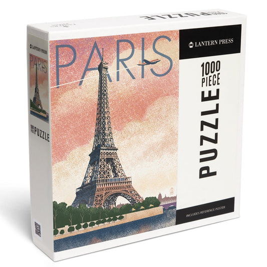1000 Piece Puzzle Paris France Lithograp
