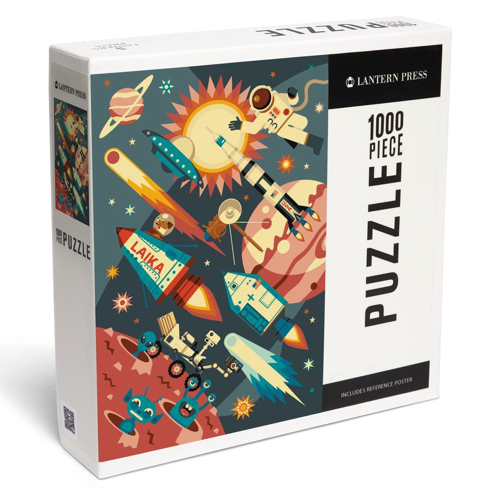 1000 Piece Puzzle Space Geometric