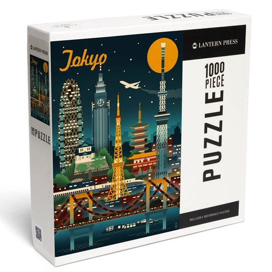 1000 Piece Puzzle Tokyo Japan Retro Skyl
