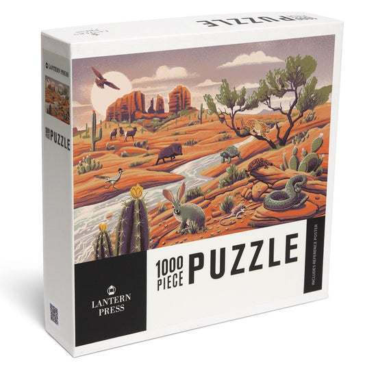 1000 Piece Puzzle Wildlife Utopia Desert