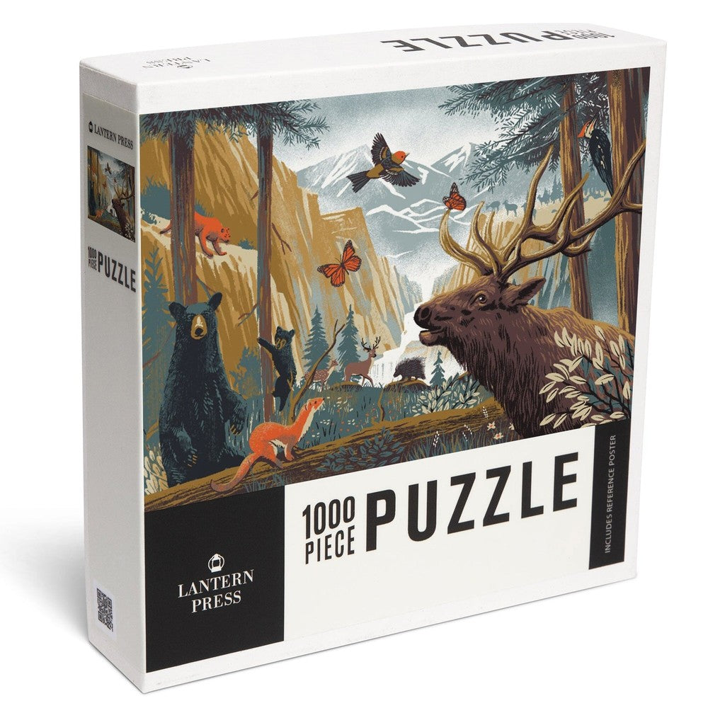 1000 Piece Puzzle Wildlife Utopia Forest