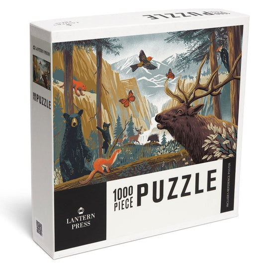 1000 Piece Puzzle Wildlife Utopia Forest