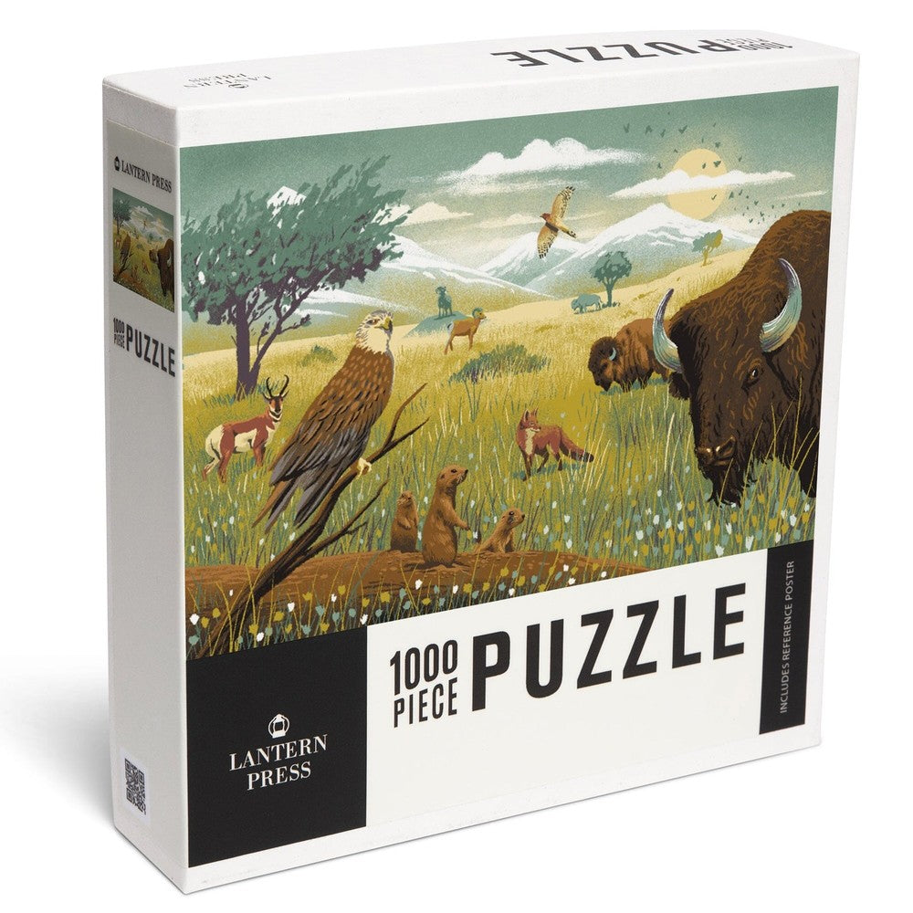 1000 Piece Puzzle Wildlife Utopia Prairi