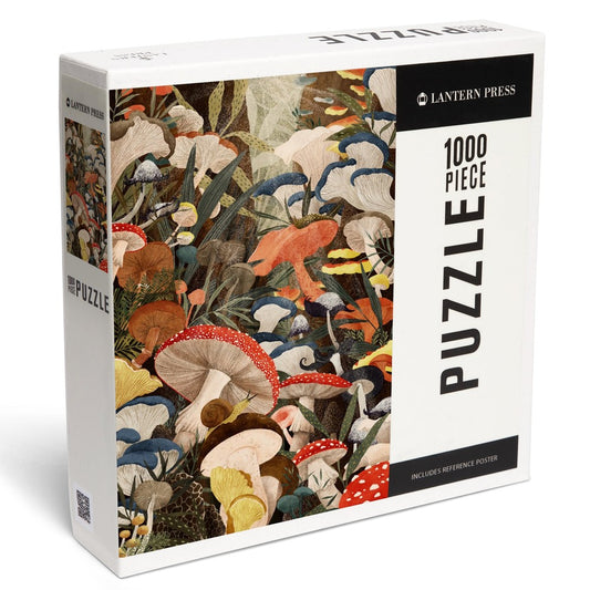1000 Piece Puzzle Woodland Mushrooms