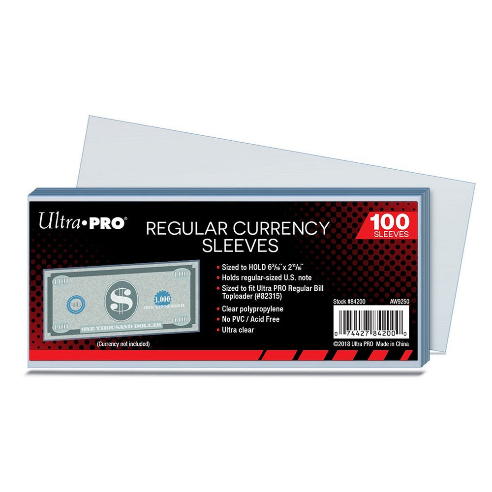 Ultra Pro: UP84200 Regular Currency Sleeve
