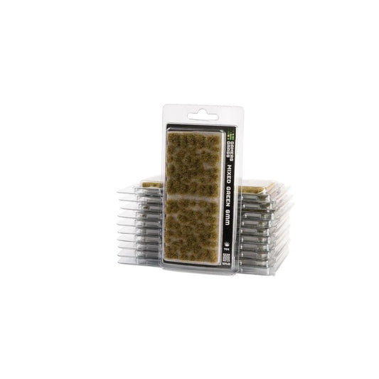 U2 Gamers Grass - Grass Tufts - 6mm - Mixed Green - Wild