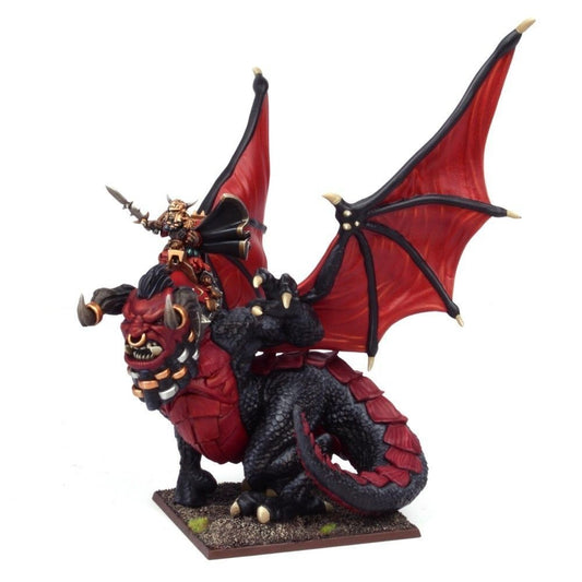 MANTIC DIRECT Kings of War -  Abyssal Dwarf Supreme Iron-caster on Great Winged Halfbr