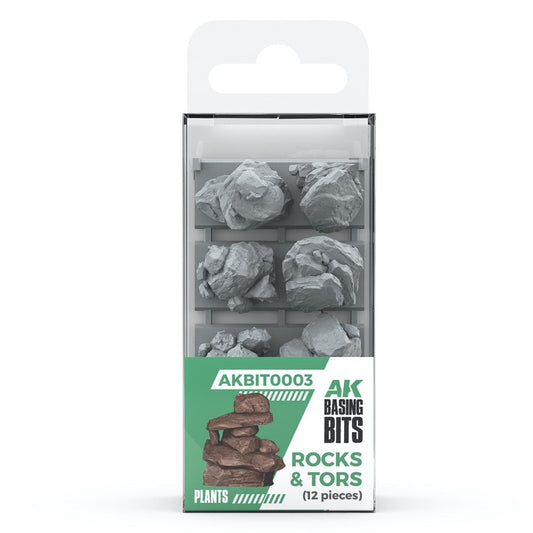 U2 AK Interactive - Basing Bits - Rocks & Tors - 12 Pieces