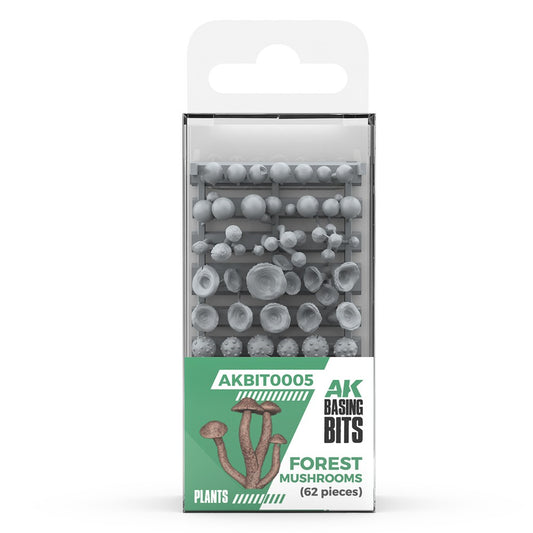 U2 AK Interactive - Basing Bits - Forest Mushrooms - 63 Pieces