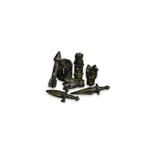 PolyHero Dice - Ranger 8 Dice Set Forest Shadows
