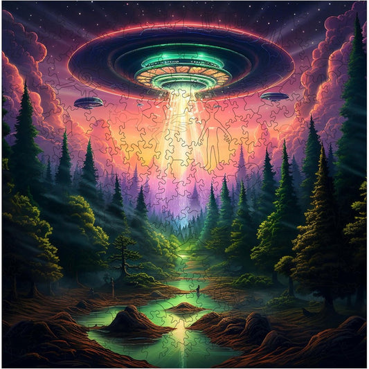 Trippy Puzzles - 300 Pce Wood Jigsaw Earthly Encounter