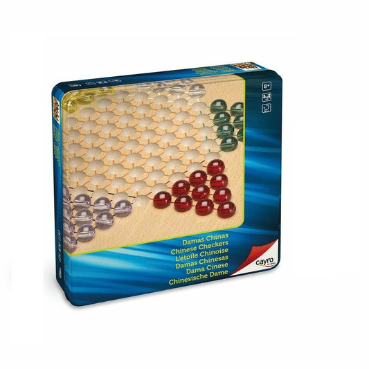 Chinese Checkers In Metal Box