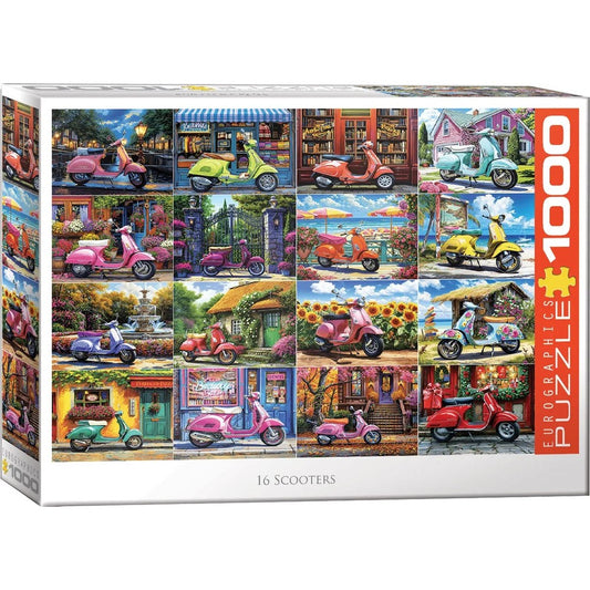 Puzzle - Eurographics - 16 Scooters 1000pc