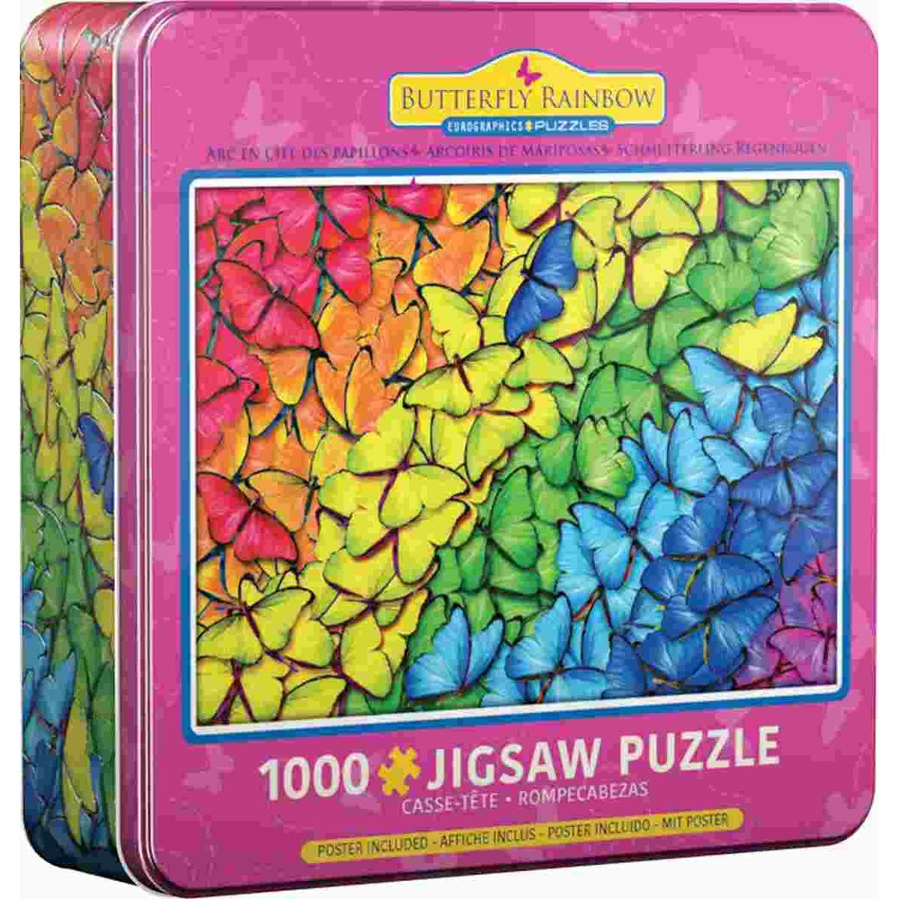 Puzzle - Eurographics - Butterfly Rainbow 1000pc *Tin*