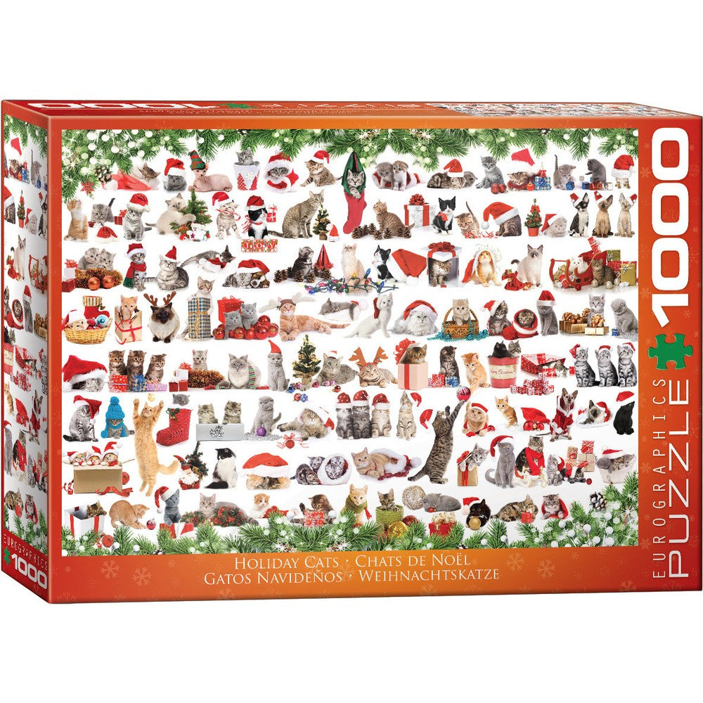 Puzzle - Eurographics - Holiday Cats 1000pc