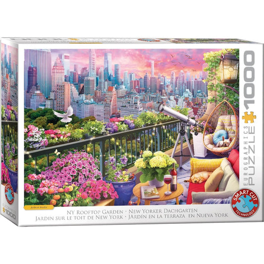Puzzle - Eurographics - Ny Rooftop Garden 1000pcs