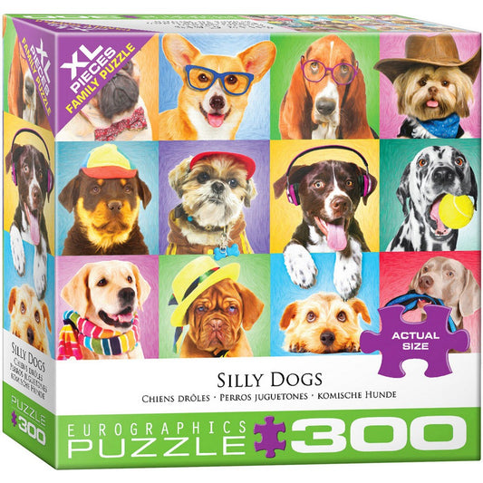Puzzle - Eurographics - Silly Dogs 300pcxxl
