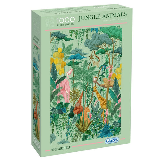 Puzzle - Gibsons - Art File Jungle Animals 1000Pc
