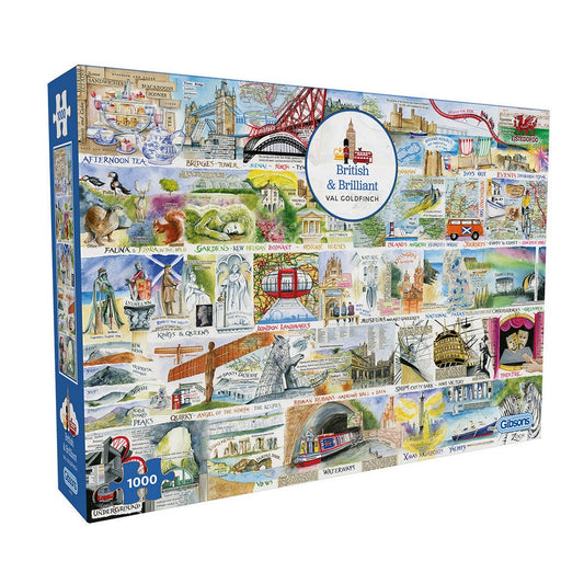 Puzzle - Gibsons - British & Brilliant 1000Pc