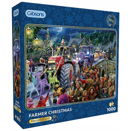 Puzzle - Gibsons - Farmer Christmas 1000pc