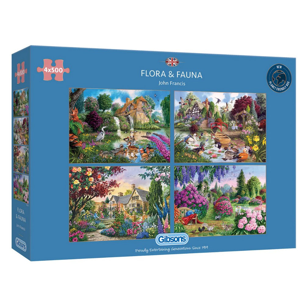 Puzzle - Gibsons - Flora & Fauna 4 X 500Pc