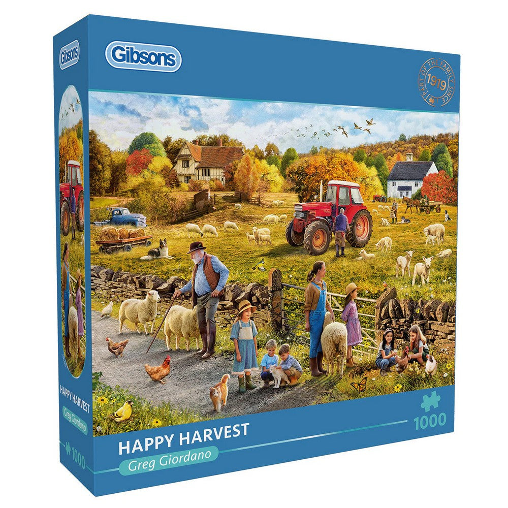 Puzzle - Gibsons - Happy Harvest 1000Pc