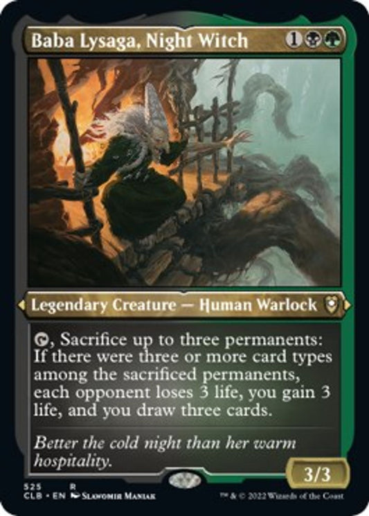 Baba Lysaga, Night Witch (Foil Etched)