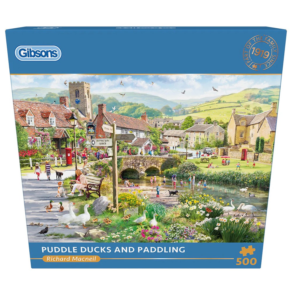 Puzzle - Gibsons - Puddle Ducks & Paddling 500Pc