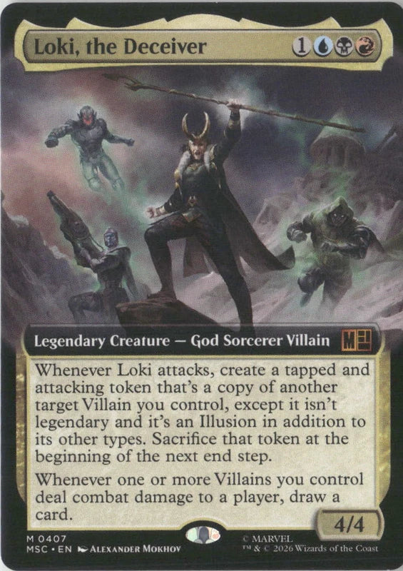 Scan Image | Loki, the Deceiver (Extended Art) - Commander: Marvel Super Heroes | [4F7B7320]