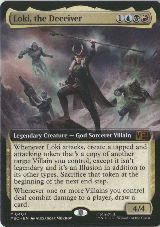 Scan Image | Loki, the Deceiver (Extended Art) - Commander: Marvel Super Heroes | [4F7B7320]