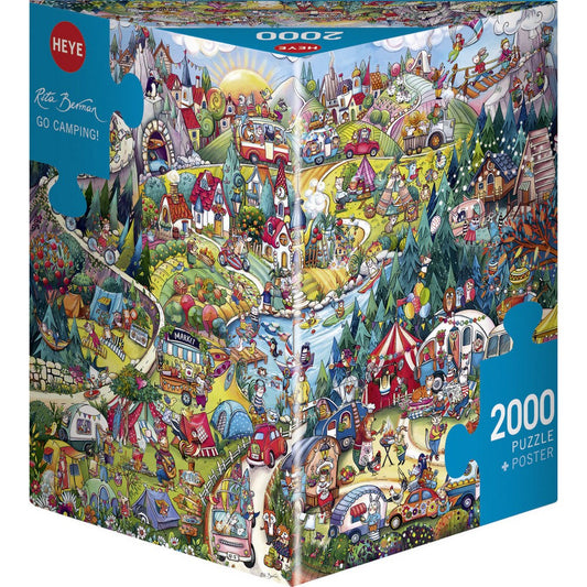 Puzzle - Heye - Triangular Box - Berman; Go Camping 2000Pc