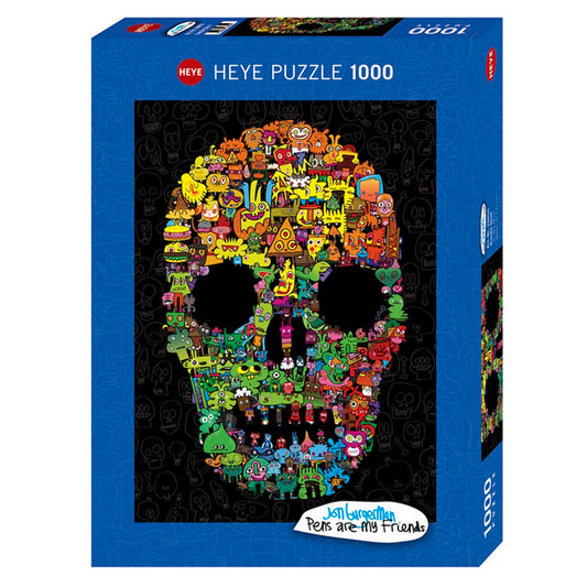 Puzzle - Heye - Burgerman; Doodle Skull 1000Pc
