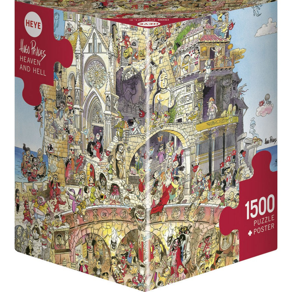 Puzzle - Heye - Triangular Box - Prades; Heaven & Hell 1500Pc